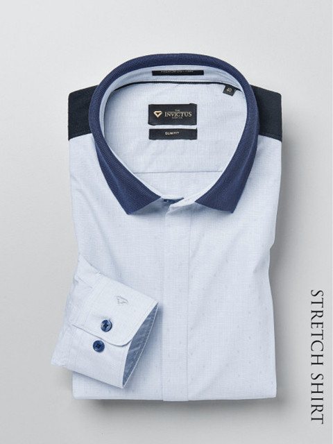 

INVICTUS Men Blue Slim Fit Formal Shirt