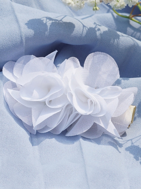 

JOKER & WITCH Women White & Gold-Toned French Barrette