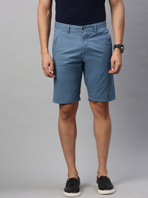 

Louis Philippe Sport Men Blue Slim Fit Low-Rise Regular Shorts