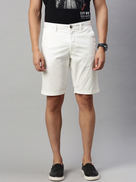 

Louis Philippe Sport Men White Slim Fit High-Rise Regular Shorts