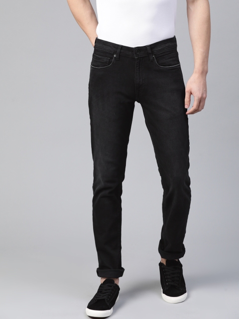 

Louis Philippe Jeans Men Black Slim Fit Low-Rise Stretchable Jeans