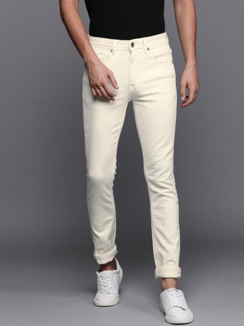 

Louis Philippe Jeans Men White Super Slim Fit Stretchable Jeans, Off white