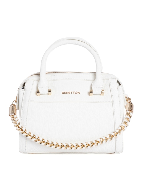 

United Colors of Benetton White Handheld Bag