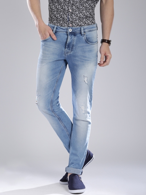 

Lawman pg3 Men Blue Slim Fit Distressed Jeans
