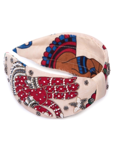 

Knotty Tail Women Red Embellished Headband