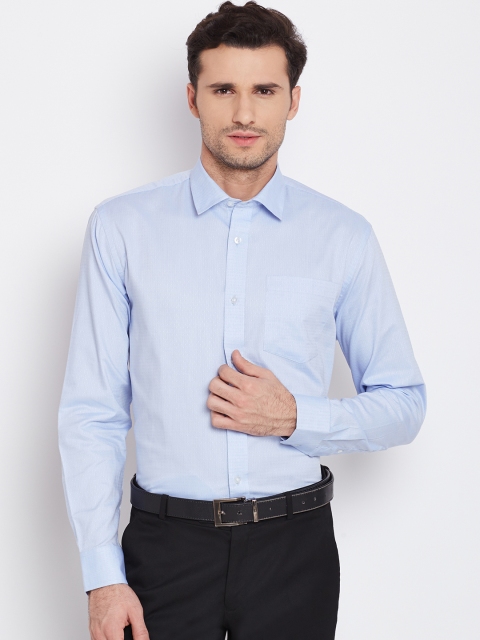 

Urban Nomad Men Blue Self-Design Formal Shirt
