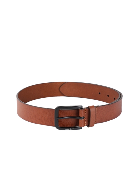 

Allen Solly Men Tan Brown Solid Leather Belt