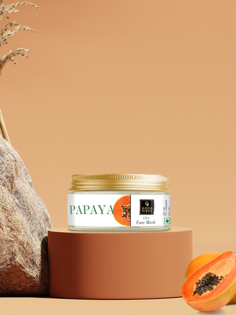 

Good Vibes Papaya Glow Face Mask 250 g, Transparent