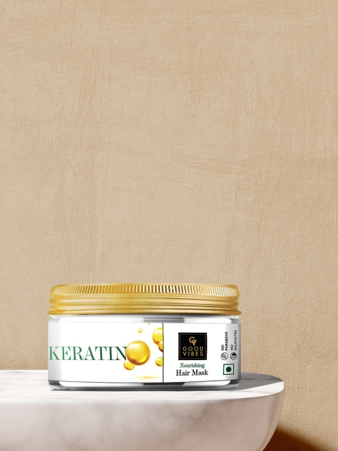 

Good Vibes Keratin Nourishing Hair Mask - 200 g, Transparent
