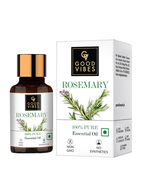 

Good Vibes 100% Pure Rosemary Essential Oil - 10 ml, Transparent