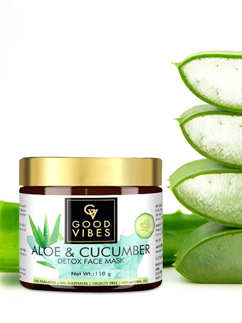 

Good Vibes Aloe Cucumber Detox Face Mask 110 g, Transparent