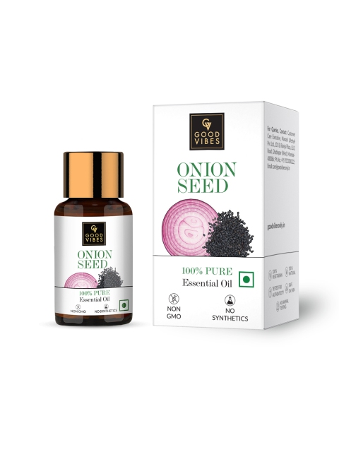 

Good Vibes Pure Onion Seed Essential Oil 10 ml, Transparent