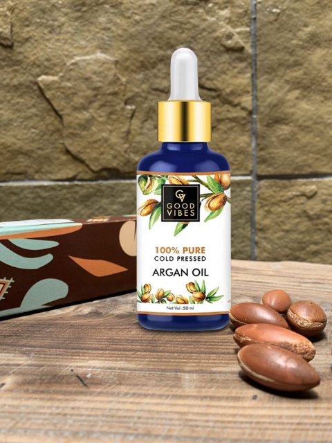 

Good Vibes 100% Pure Cold Pressed Carrier Argan Oil 50 ml, Transparent