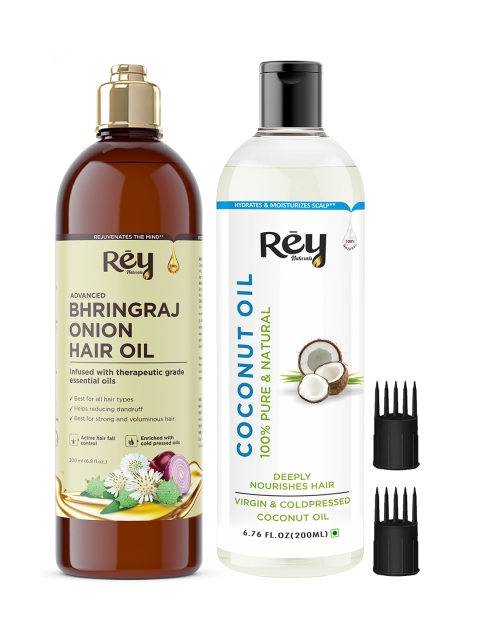 

Rey Naturals Hair Oils Combo 400 ml, Transparent