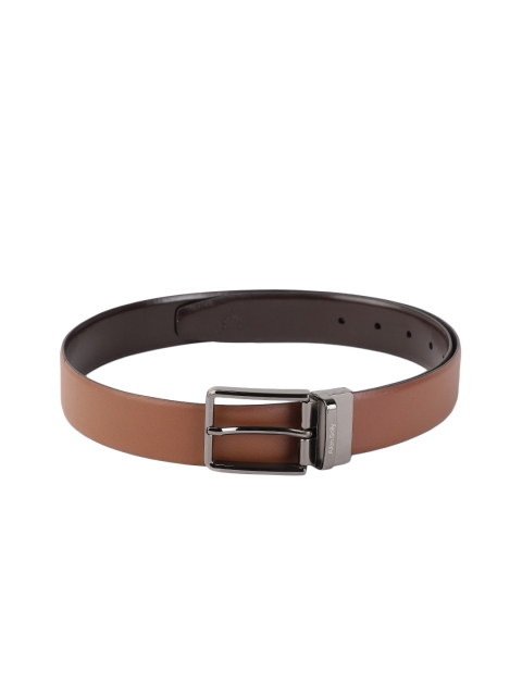 

Allen Solly Men Tan & Brown Solid Reversible Leather Formal Belt