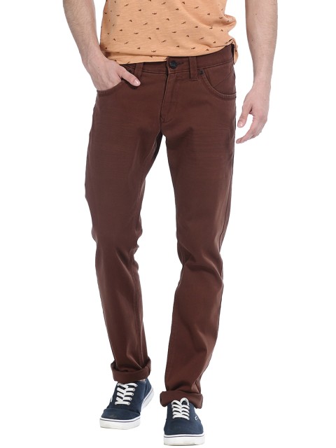 

Basics Men Brown Skinny Fit Chinos