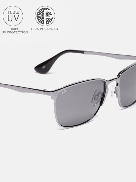 

HRX by Hrithik Roshan Grey Polarised & UV Protected Square Sunglasses MFB-PN-CY-50537-C5, Blue