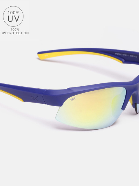 

HRX by Hrithik Roshan Unisex Mirrored UV Protected Sports Sunglasses MFB-PN-CY-59184-C1, Green