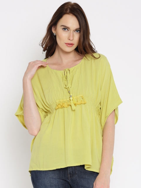 

Tokyo Talkies Yellow Kaftan Top
