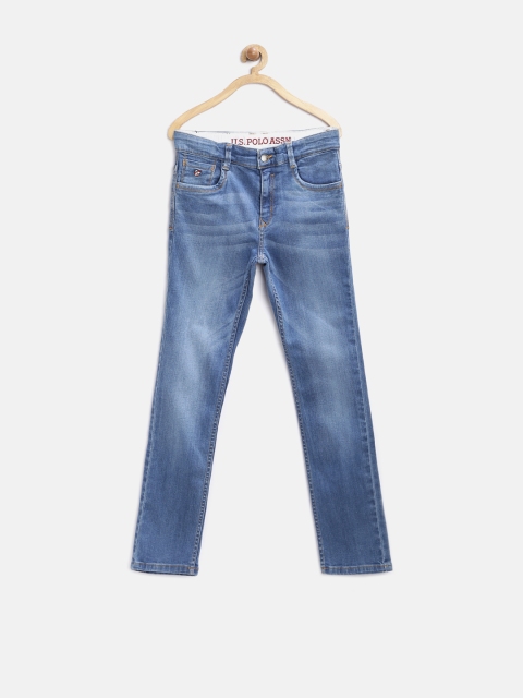 

U.S. Polo Assn. Kids Boys Blue Washed Slim Jeans