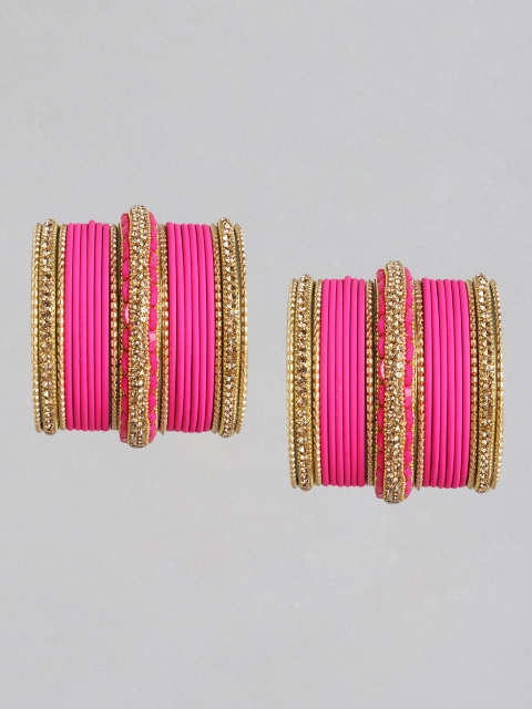 

MUCH MORE Set of 42 Pink Gold-Plated Bangles