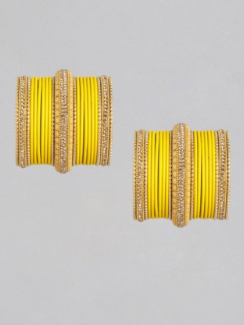

MUCH MORE Set of 42 Yellow Gold-Plated Bangles