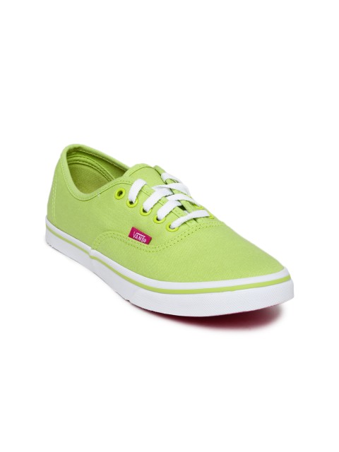 

Vans Unisex Green Solid Sneakers