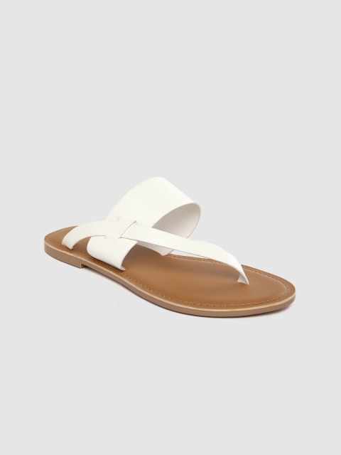 

Allen Solly Women White Solid Open Toe Flats