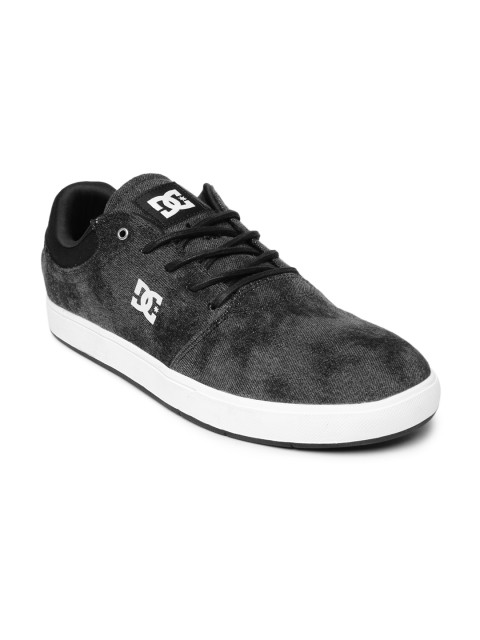 

DC Men Black Washed Sneakers