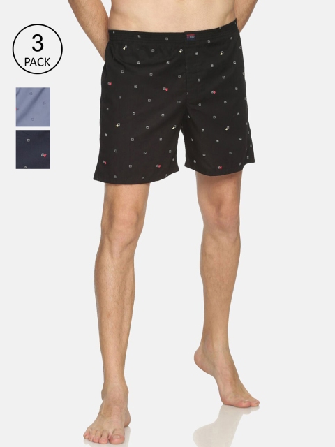 

IVOC Pack of 3 Pure Cotton Boxers 13152546-1-12827408-1-12827406-1-Navy Blue