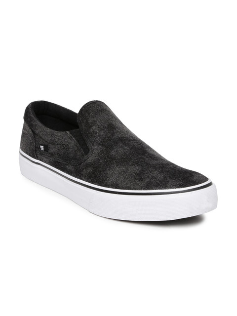 

DC Men Black Trase Skateboard Slip-Ons