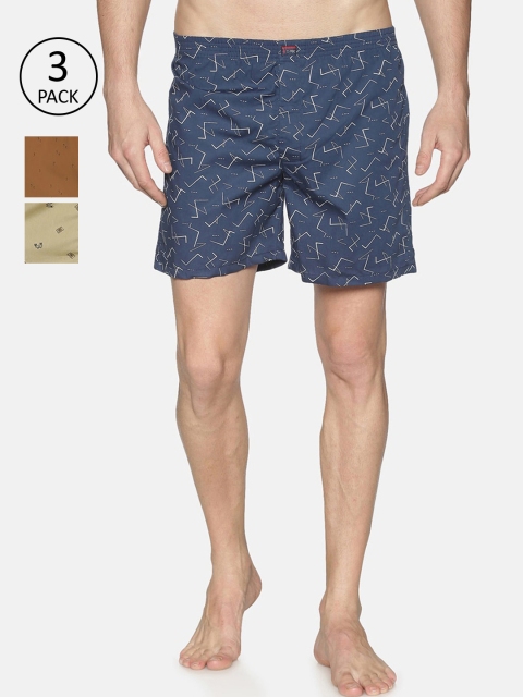 

IVOC Pack of 3 Pure Cotton Boxers 13552716-1-12917338-1-13552704-1-Navy Blue
