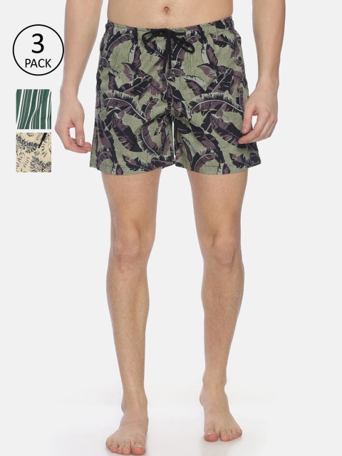 

Bene Kleed Men Pack of 3 Printed Boxers, Multi
