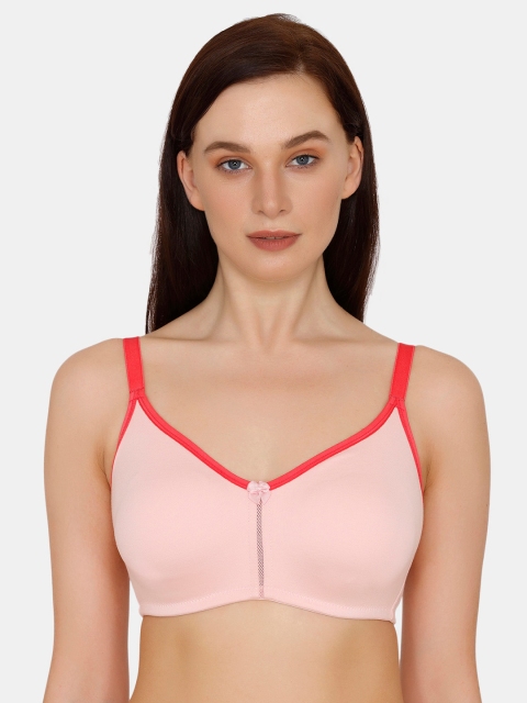 

Zivame Pink Non Wired Non Padded Full Coverage Everyday Bra ZI10TJCOREAPINK
