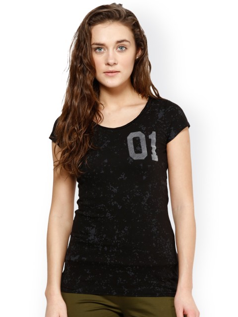 

PUNK Black Printed T-shirt