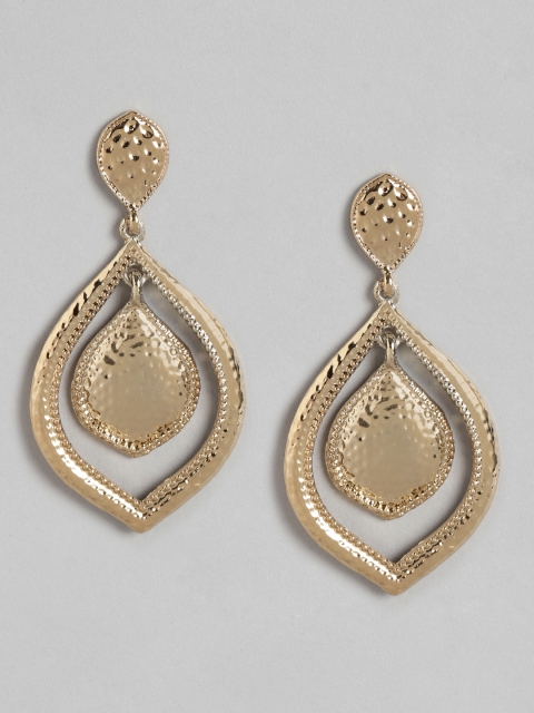 

Anouk Gold-Plated Teardrop Shaped Drop Earrings