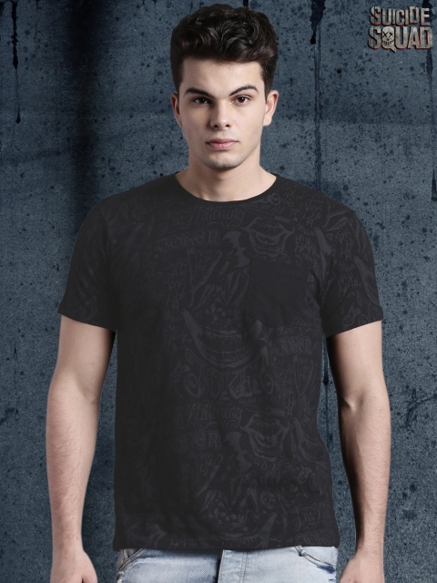 

SUICIDE SQUAD Black Printed T-shirt