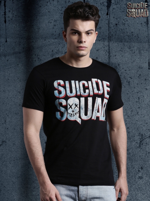 

SUICIDE SQUAD Black Printed T-shirt