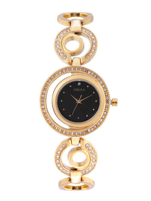 

IMARA Women Black Bracelet Style Straps Analogue Watch 010-A
