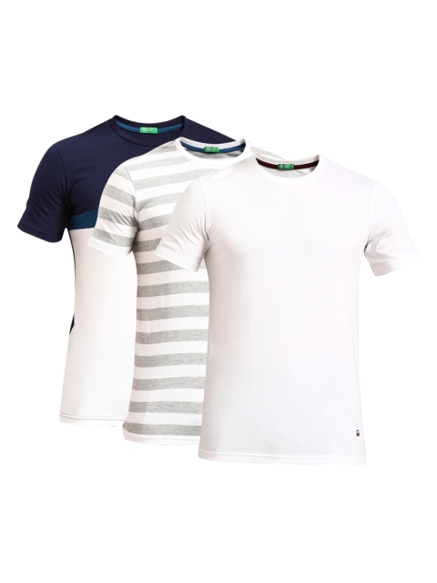 

United Colors of Benetton Men Pack of 3 T-shirts, White