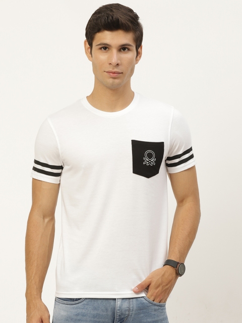 

United Colors of Benetton Men White T-shirt