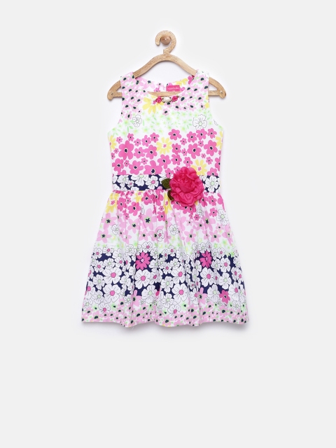 

Tiny Girl Multicoloured Floral Print Fit & Flare Dress, Multi