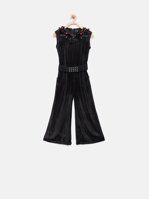 

Tiny Girl Black Jumpsuit with Embellishments