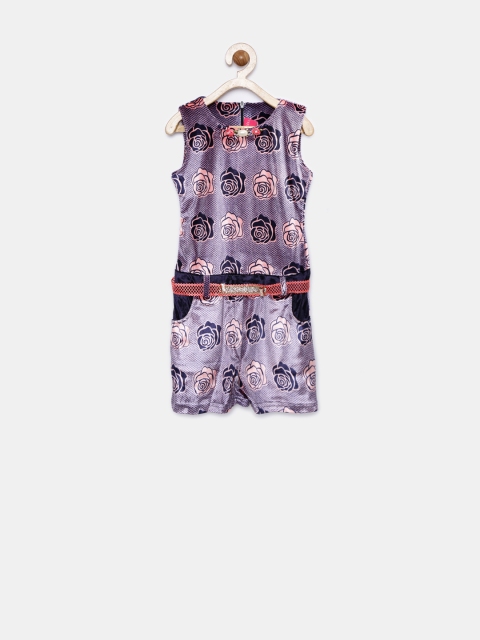 

Tiny Girl Pink & Navy Floral Print Playsuit