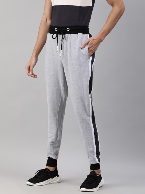 

abof Men Grey Melange & White Solid Regular Fit Joggers