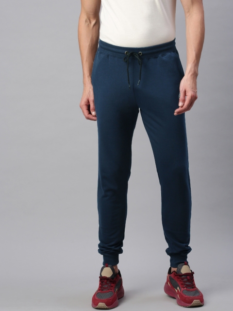 

abof Men Navy Blue Solid Regular Fit Joggers