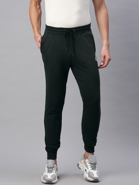 

abof Men Charcoal Grey Solid Regular Fit Joggers
