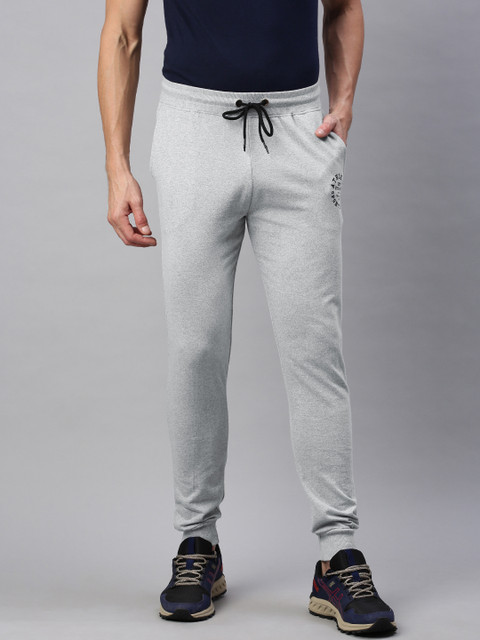 

abof Men Grey Melange Solid Regular Fit Joggers