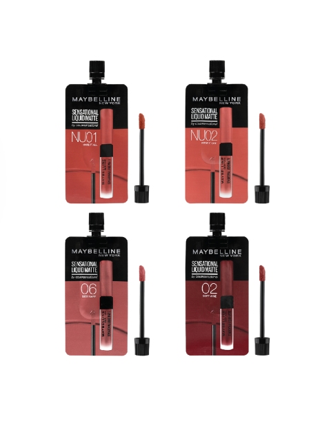 

Maybelline New York Set of 4 Sensational Liquid Matte Minis, Nude