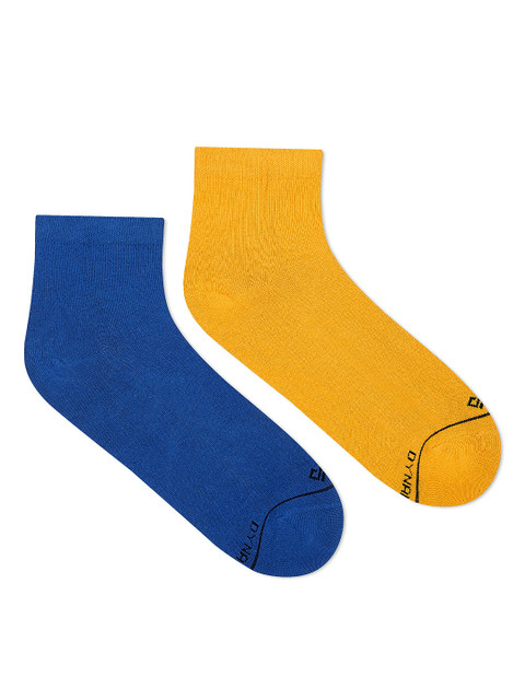 

Dynamocks Women Pack Of 2 Solid Ankle-Length Socks, Mustard